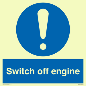 Switch off engine
